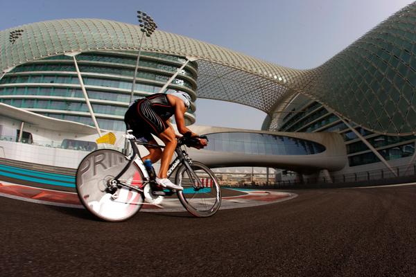 Yas Marina Circuit is open to cyclists weekly.